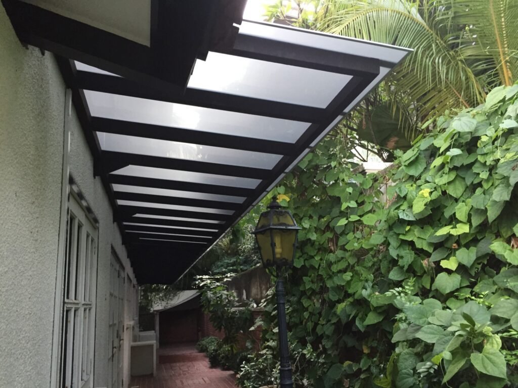 Modern canopy roof design for residential and commercial spaces