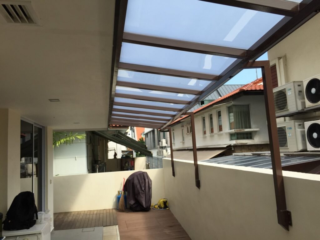 Outdoor roller blinds and retractable awnings for versatile spaces