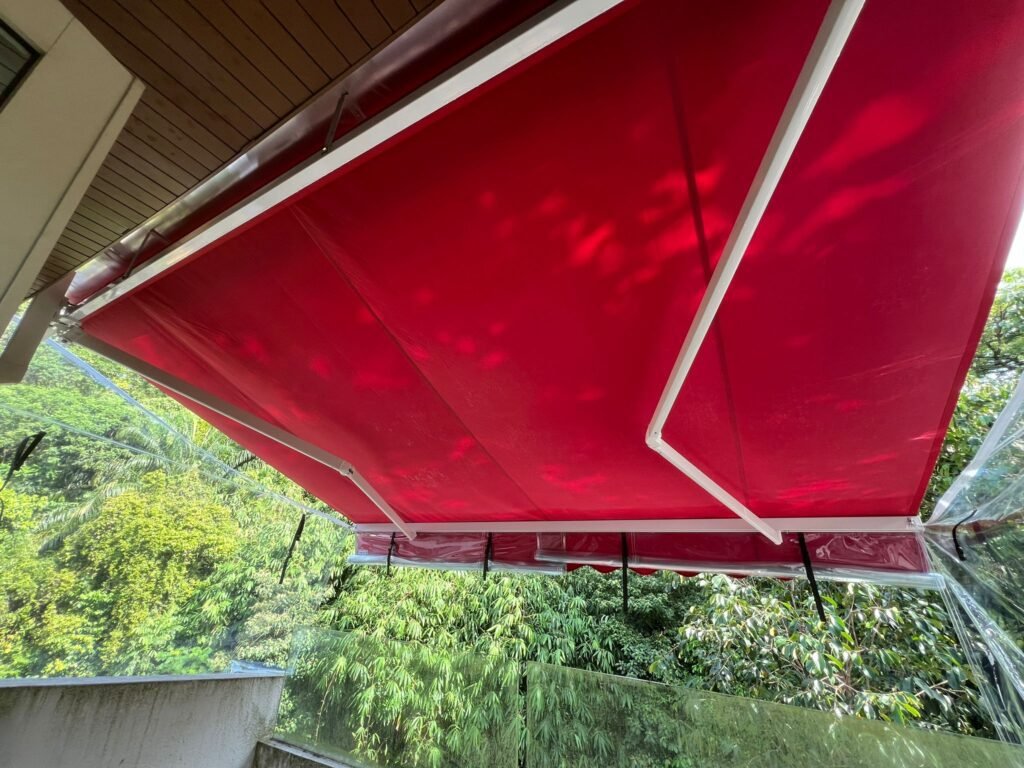 retractable awning for deck